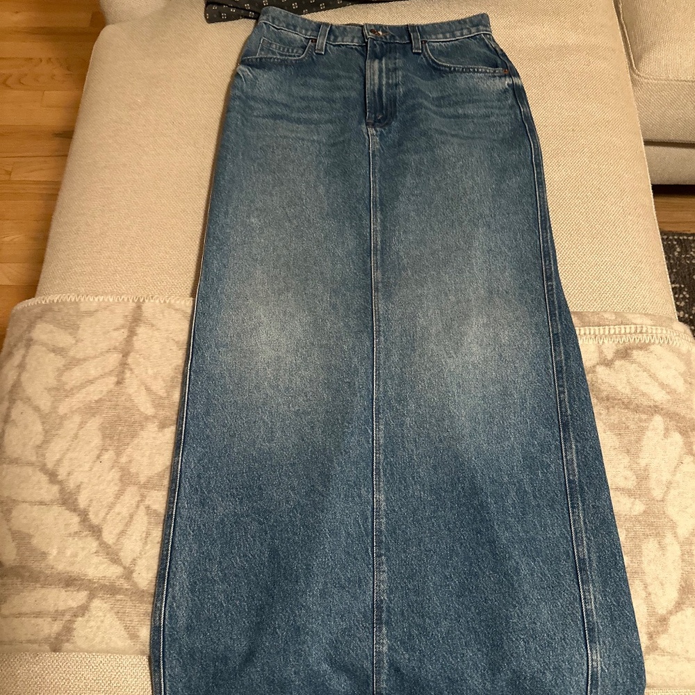 Mother SNACKS! The Candy Stick denim skirt 28